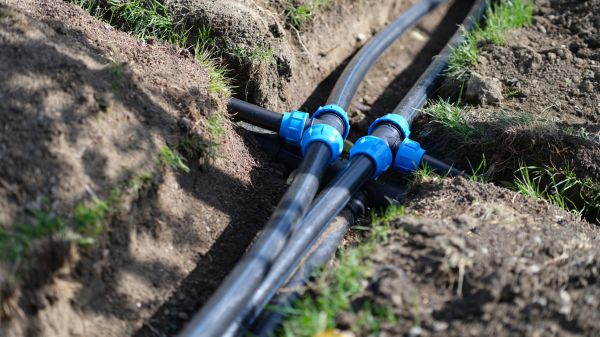 Underground Water Line Installation in Wexford